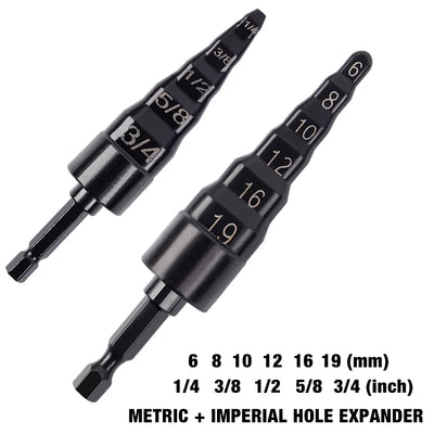 Copper Pipe Expander Drill Bit Set