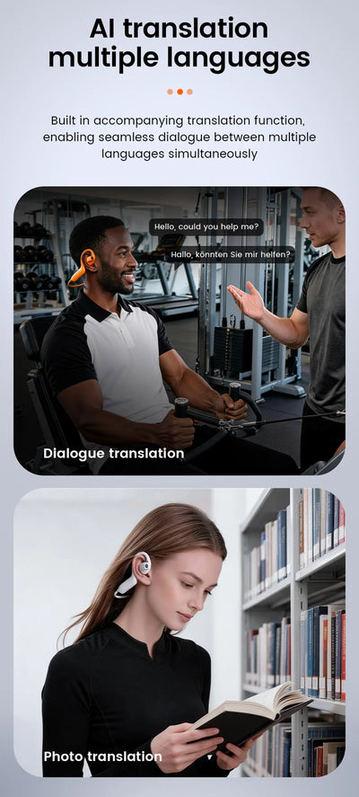 4K Smart Sports Earphones with 8MP Camera