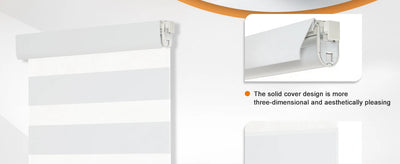 No-Drill Cordless Zebra Blinds