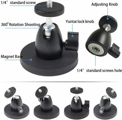 Magnetic 360° Security Camera Wall Mount