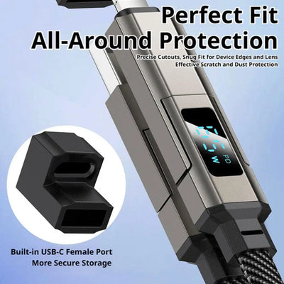 4-in-1 65W Keychain Charging Cable