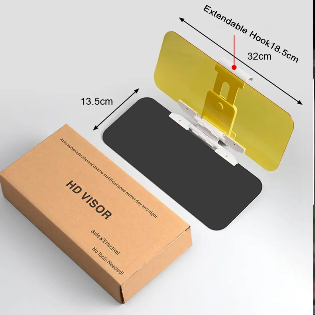 2-in-1 Day & Night Anti-Glare Car Sun Visor Extender
