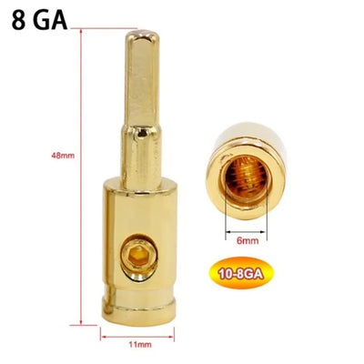 Pure Copper Car Audio Wire Input Adapters (0GA/4GA/8GA)