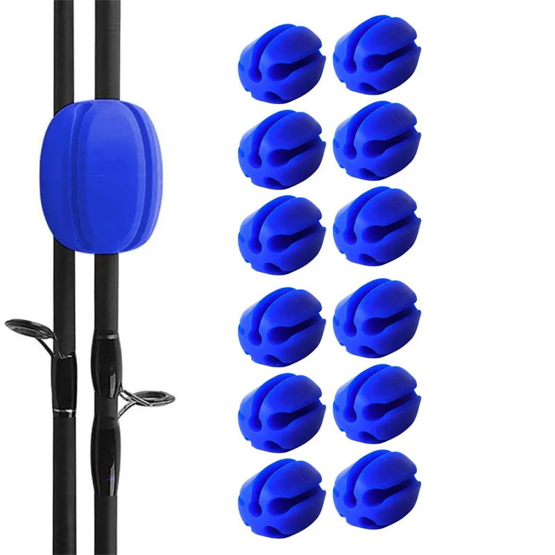 Multi-Functional Silicone Fishing Rod Ball Clips