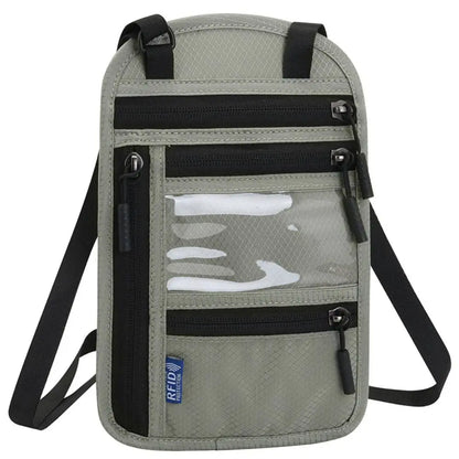RFID Travel Neck Wallet Pouch