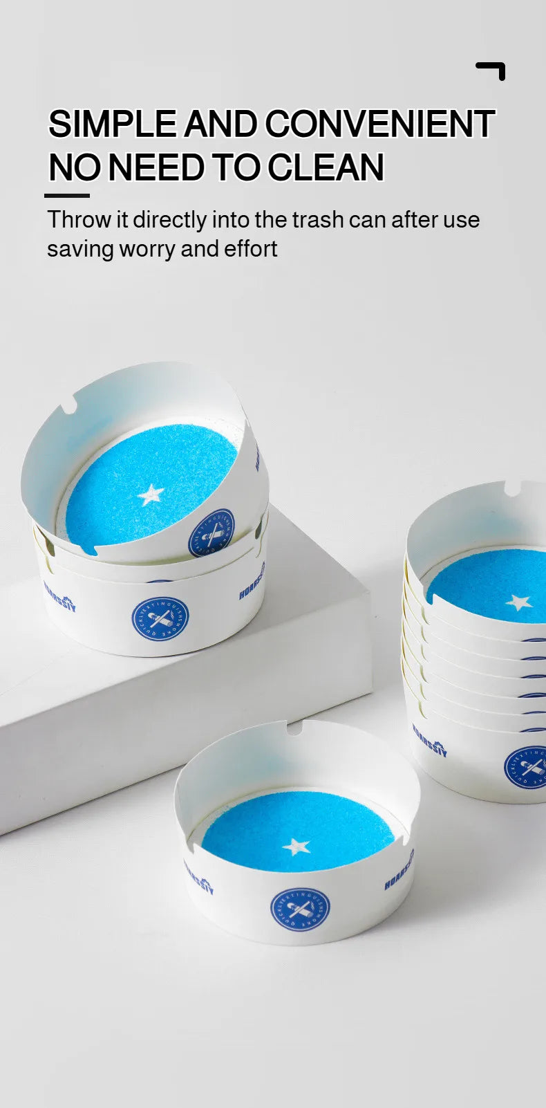 25PCS Disposable Water-Filled Ashtrays
