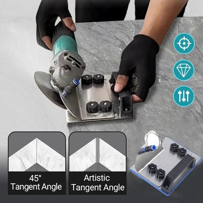 45° Tile Chamfer Guide for Angle Grinder