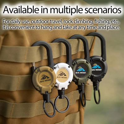 2-Pack Heavy-Duty Retractable Tactical Keychain