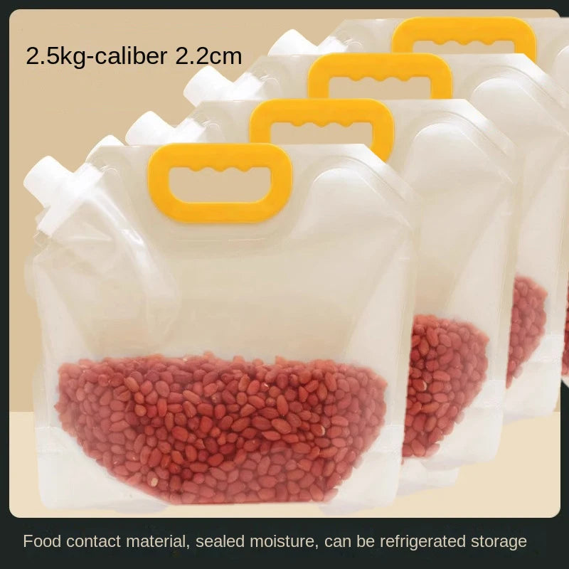 4-Pack Airtight Food Storage Bags (New)