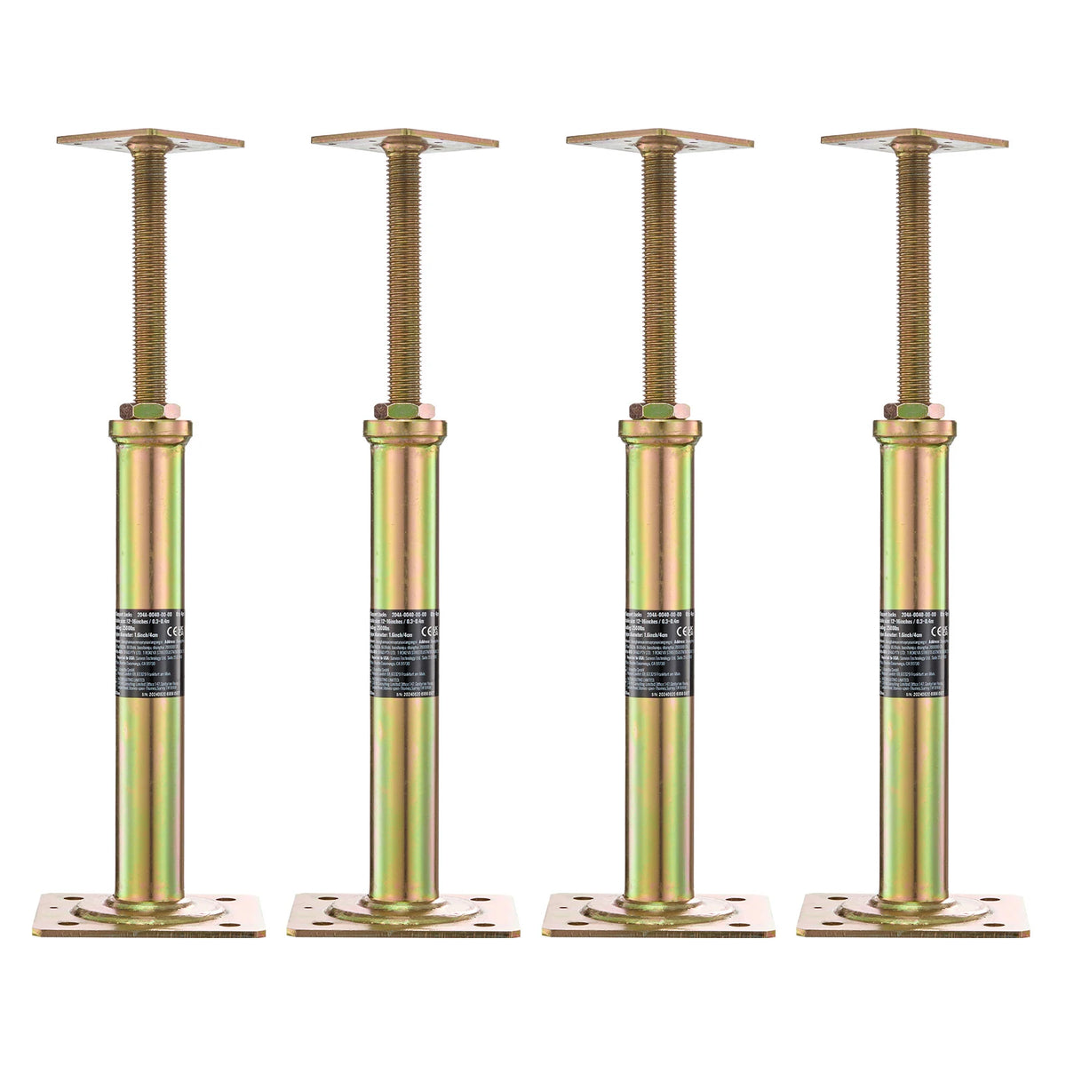 House Floor Support Jacks – 2,500 lbs (4-Pack)