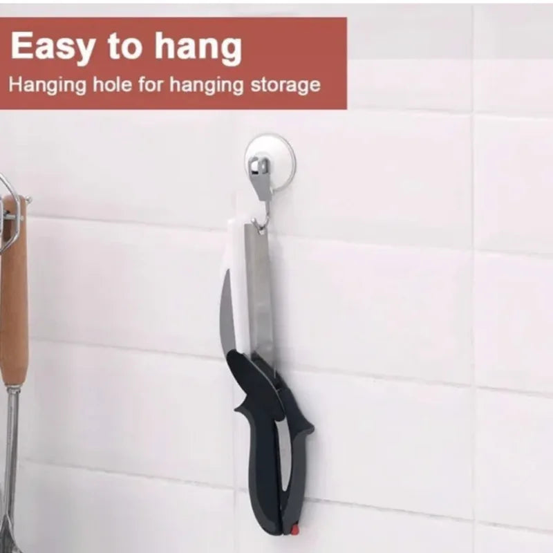 2-in-1 Kitchen Scissors & Chef Knife