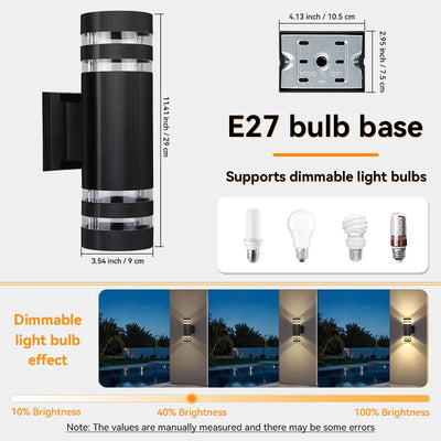 LED Outdoor Wall Lights E27