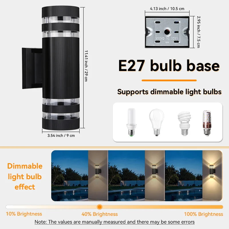 LED Outdoor Wall Lights E27