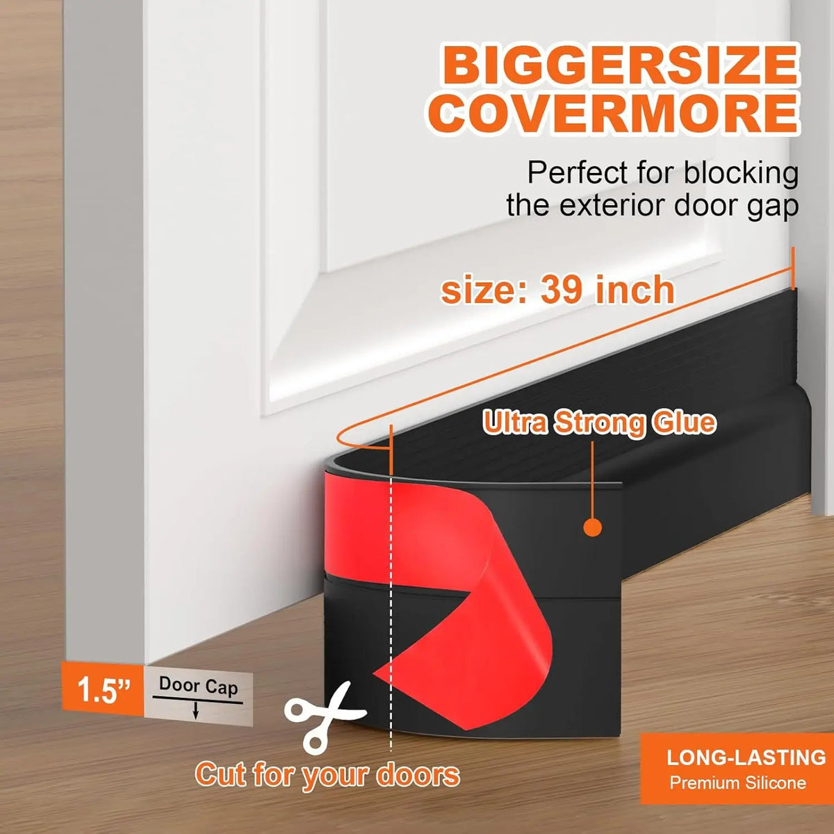 1M Self-Adhesive Under Door Draft Stopper