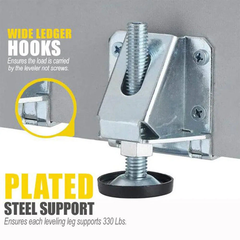 Heavy-Duty Adjustable Furniture Leveling Feet & Brackets