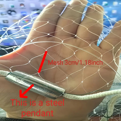 Easy-Throw Nylon Fishing Cast Net
