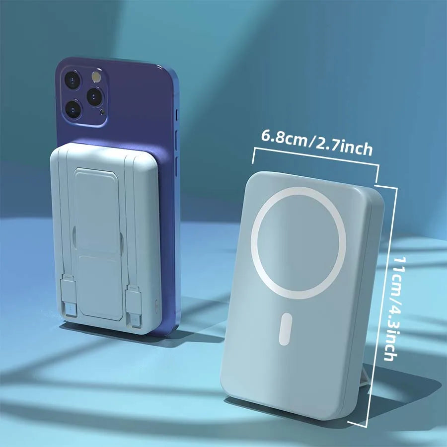 10,000mAh Magnetic Wireless Power Bank & Kickstand