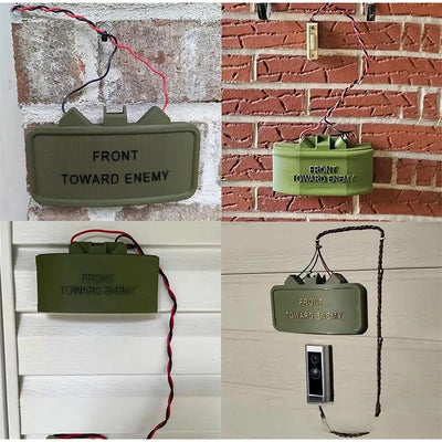 Ring Cam Claymore Mine Fake Prank Sign