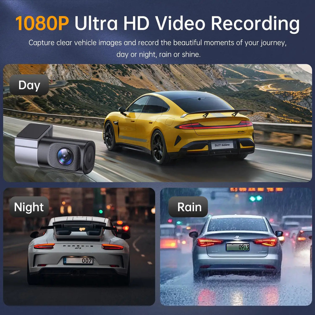 Mini WiFi Dash Cam with Night Vision