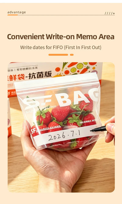 Reusable Double-Seal Food Storage Bags