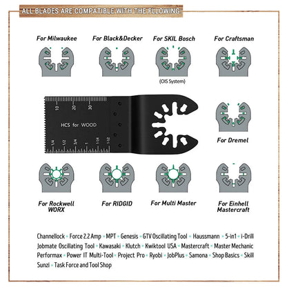 Oscillating Multi-Tool Saw Blades Set