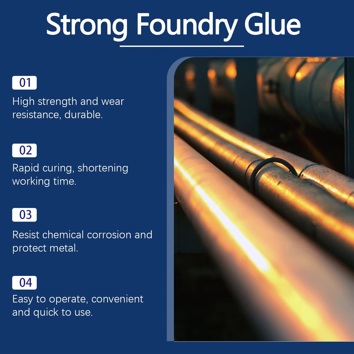 Strong Metal Repair Glue (High Temp & Waterproof)