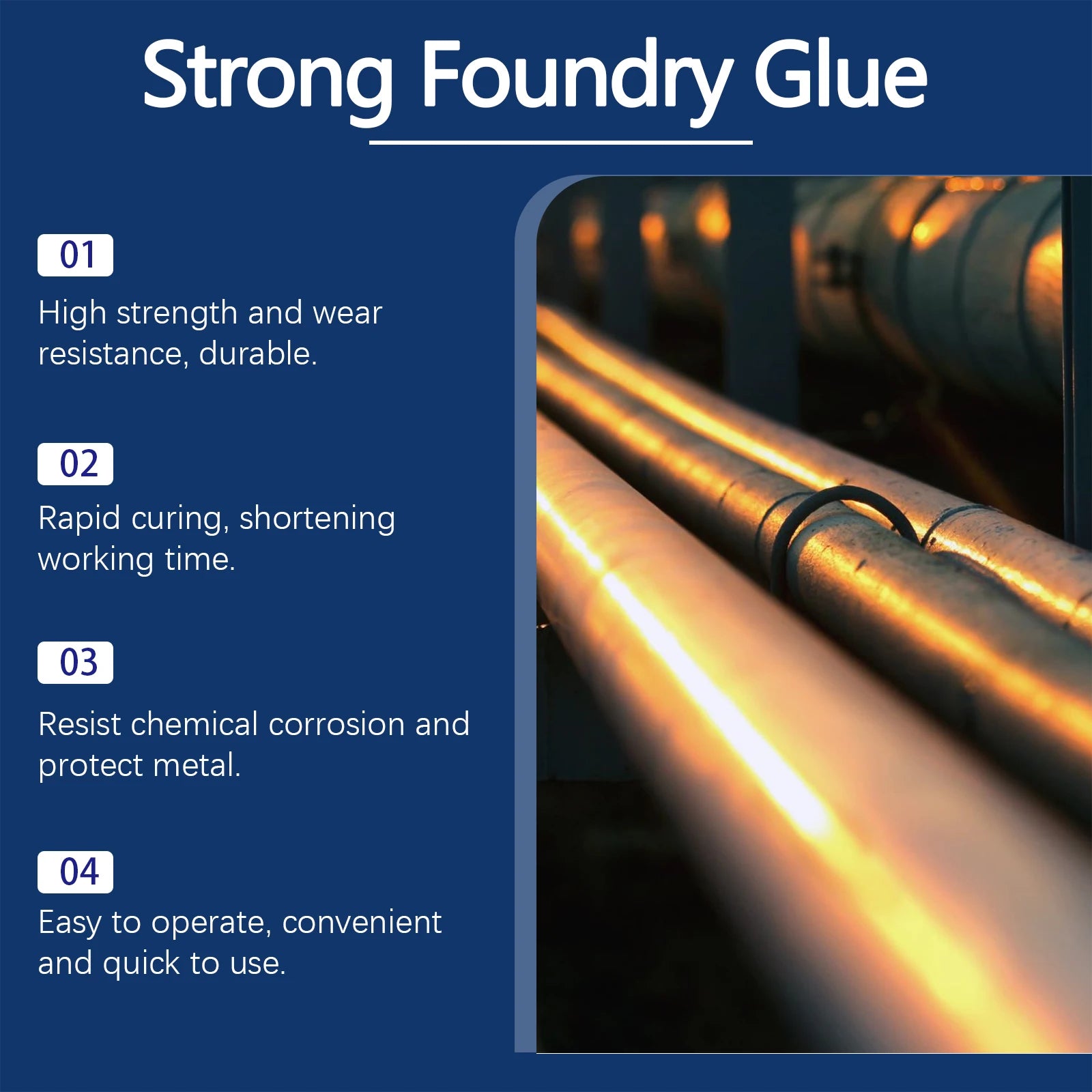 Strong Metal Repair Glue (High Temp & Waterproof)