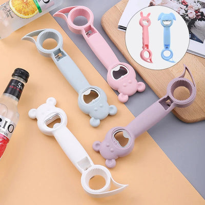 Multifunctional 4-in-1 Safety Can & Bottle Opener