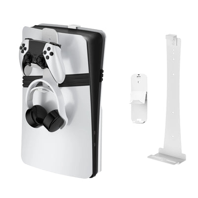 PS5 Slim Metal Wall Mount with Controller & Headset Holders