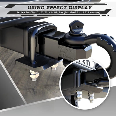 Heavy-Duty Anti-Rattle Hitch Clamp for 2.5" Receivers