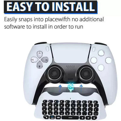 Wireless Bluetooth Keyboard for PS5 Controller