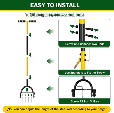 Manual Lawn Aerator Tool