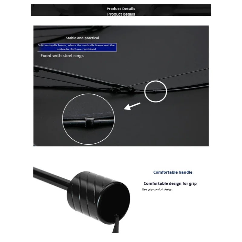 Large Windproof UV Protection Umbrella 130cm/51"