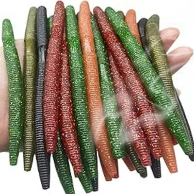 Soft Worm Fishing Lures Set 4"/5.5"