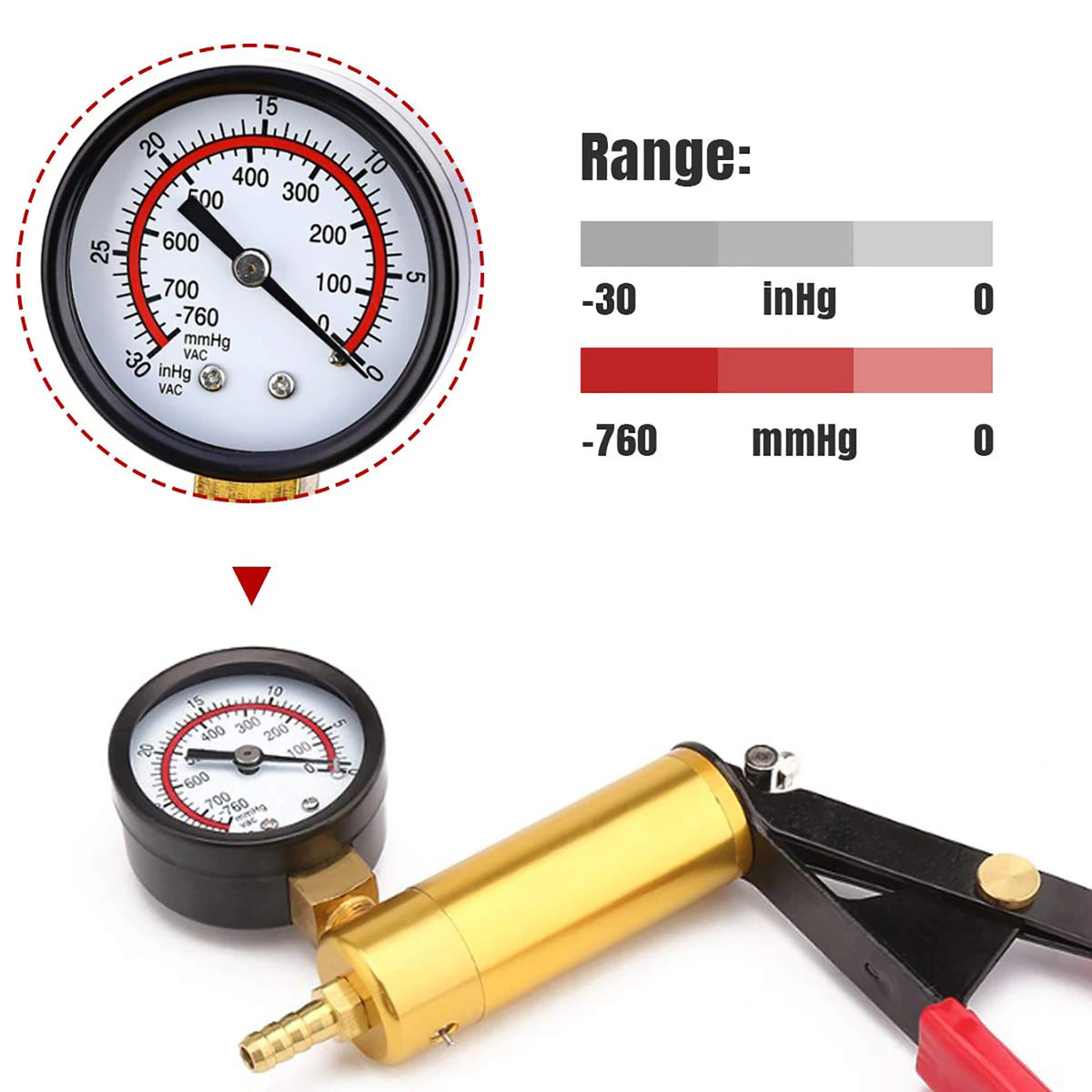 2-in-1 Handheld Brake Bleeder & Vacuum Pump Kit