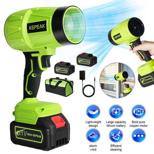 Cordless Turbo Air Blower 21V – High-Speed 180,000 RPM