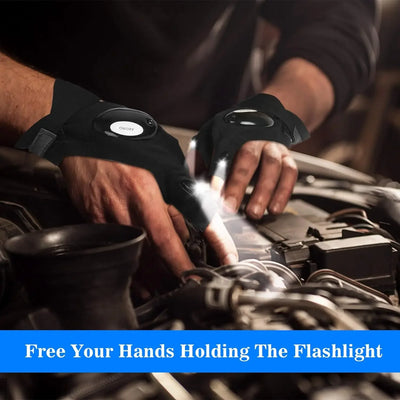 LED Half Finger Gloves