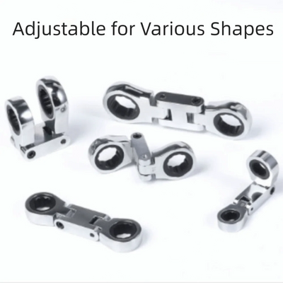 5-Piece Flex-Head Ratcheting Wrench Set (8–19mm)