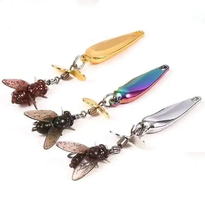 Artificial Fly Spinner Fishing Lure Set