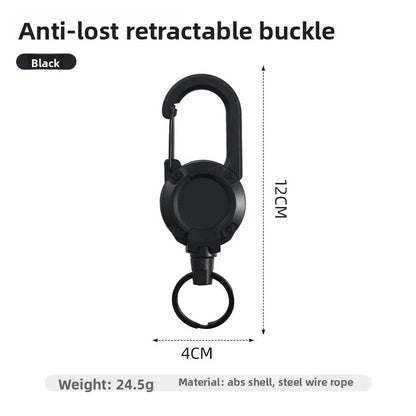 Retractable Steel Keychain