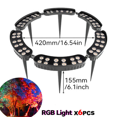 AC110V–265V LED Tree Ring Landscape Light
