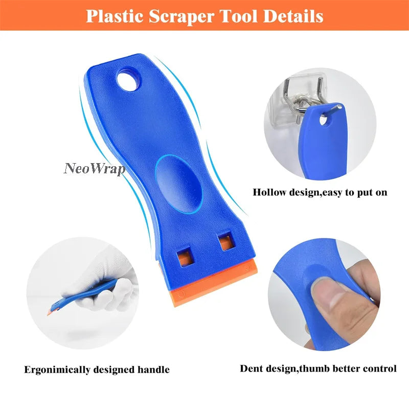 Plastic Razor Scraper with 100 Blades