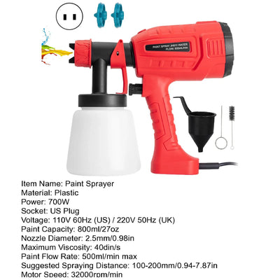 Electric Paint Sprayer + 2 Batteries