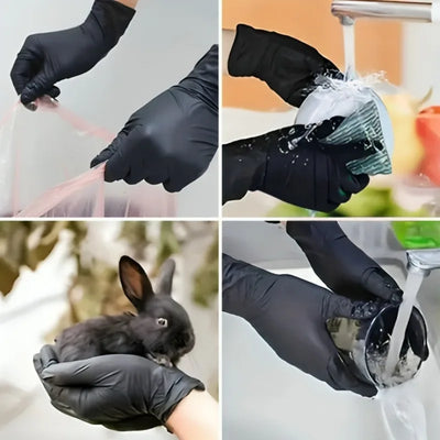 Black Nitrile Gloves