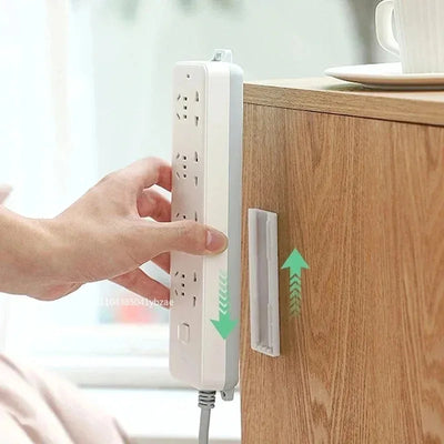 Self-Adhesive Wall Mount Power Strip Holder