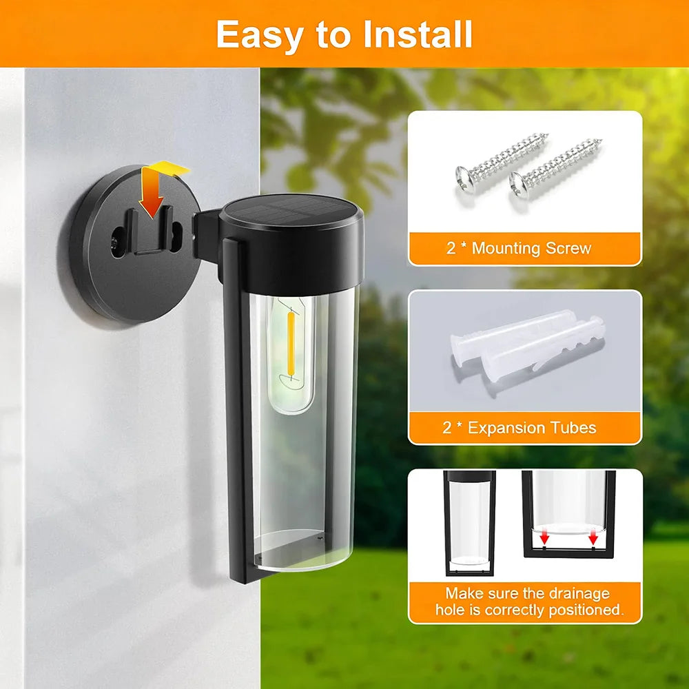 Solar LED Outdoor Wall Light