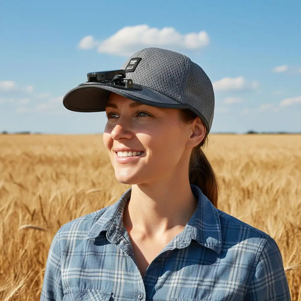 Solar Cooling Fan Hat
