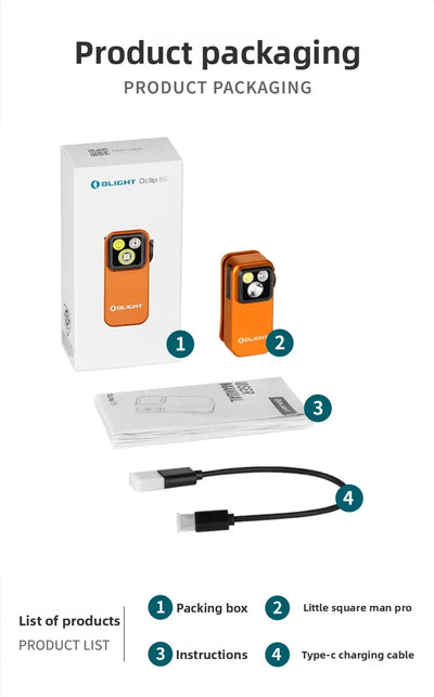 Mini Magnetic Clip-On LED Flashlight