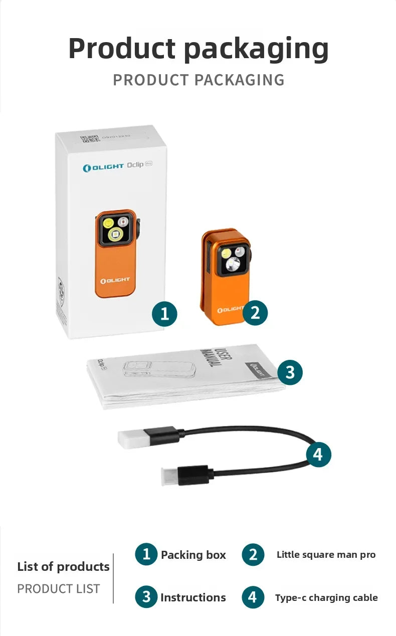 Mini Magnetic Clip-On LED Flashlight