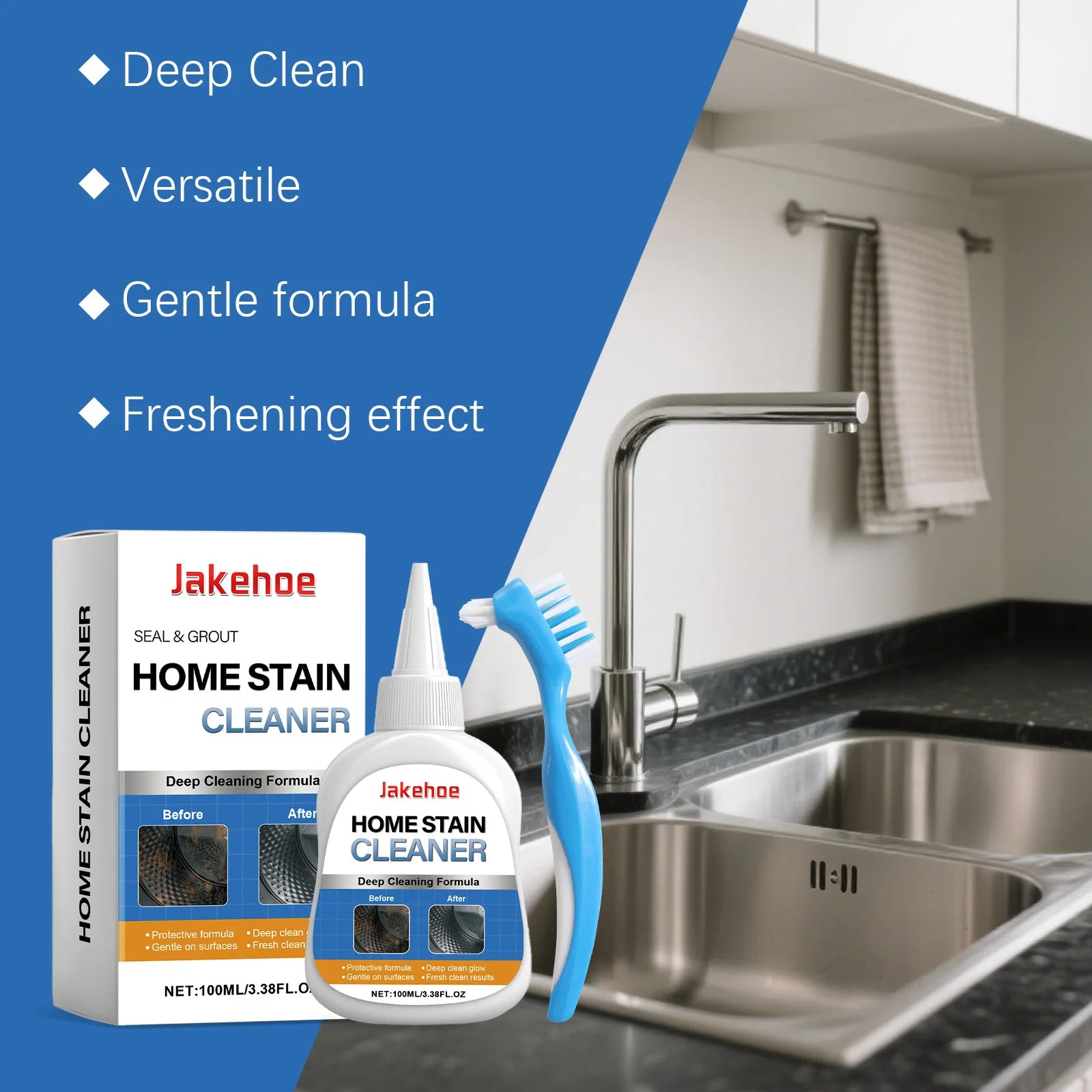 Sink & Bathroom Stain Removal Gel Kit